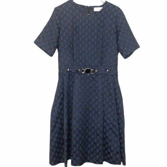 Opening Ceremony Dresses & Skirts - OPENING CEREMONY for Estee Lauder Vintage Navy Fit Flare Midi Dress RARE UNIQUE